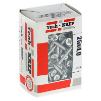 Универсальный саморез Tech-Krep 25х4,0 мм 200 шт оцинкованный, коробка с окном 102179