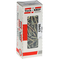 Универсальный саморез Tech-Krep 30х4,5 мм 200 шт желтый, коробка с окном 102252
