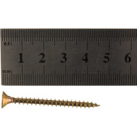 Универсальный саморез Tech-Krep 45х4,0 мм 200 шт желтый, коробка с окном 102246