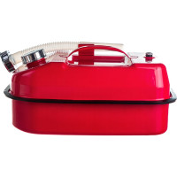 Горизонтальная стальная канистра для бензина (10 литров) AUTOPROFI KAN-500 10L