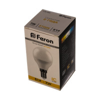 Светодиодная лампа - шарик E14 7W 2700K FERON LB-95 25478