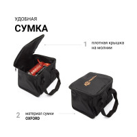 Металлический автомобильный компрессор 12V с LED фонарем Агрессор AGR-50L