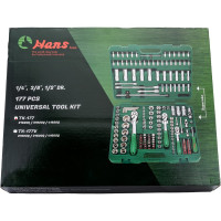 Универсальный набор инструментов Hans 177 предметов TK-177