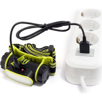 Налобный фонарь ЯРКИЙ ЛУЧ LH-190A Cobra, светодиод COB, 3 реж: 190/60/10лм, Li-ion 2200mAh 4606400105510