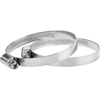 Обжимной хомут из нержавеющей стали MasterProf 50-70 мм, 2 шт ИС.140246