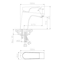 Смеситель для раковины OLIVE'S PORTO 11100PR