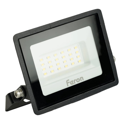 Светодиодный прожектор 2835 SMD 30W 4000K IP65 AC220V/50Hz, черный FERON LL-920 29495