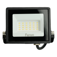 Светодиодный прожектор 2835 SMD 30W 4000K IP65 AC220V/50Hz, черный FERON LL-920 29495
