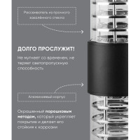 Садово-парковый светильник FERON DH0802 230V E27 черный 06298