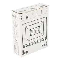 Светодиодный прожектор SAFFIT SFL90-20 2835SMD, 20W 4000K AC220V/50Hz IP65, черный в компактном корпусе 55075