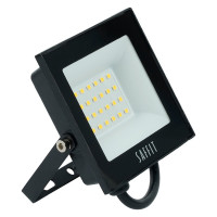 Светодиодный прожектор SAFFIT SFL90-30 2835SMD, 30W 4000K AC220V/50Hz IP65, черный в компактном корпусе 55076