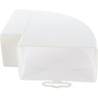 Колено горизонтальное пластик 90, 55х110 мм ERA 511КГП 87-733