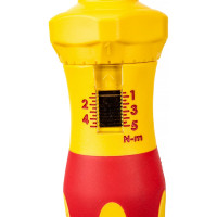 Набор диэлектрических отверток со сменными вставками 7+1, (в кофре, динамометрическая рукоятка 1-5 Нм) SHTOK 09350