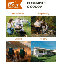Складная металлическая лопатка в чехле BOYSCOUT 61045