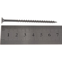 Саморез Качественный Крепеж 4,2х70 потай, крупная резьба, оксид 200 шт 0500376 КЧ