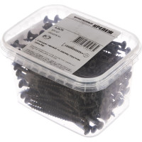 Саморез Качественный Крепеж 4,2х70 потай, крупная резьба, оксид 200 шт 0500376 КЧ