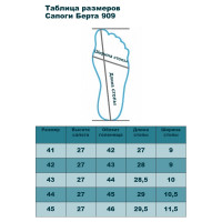 Мужские сапоги БЕРТА размер 45 909-45
