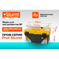 Ящик для инструментов 18 Prof Sturm TBPROF318