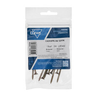 Саморез ШУж 4,0х60 потайная головка 10 шт, пакет Zitar 102496