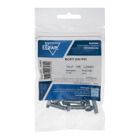 Болт Zitar DIN933 с шестигранной головкой, оцинкованный М6х20 18 шт - пакет 102957