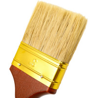 Плоская кисть 3 дюйма (лакированная деревянная ручка, натуральная щетина, для масляных красок) TOPEX Профи 19b630