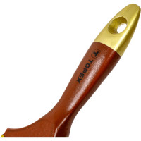 Плоская кисть 3 дюйма (лакированная деревянная ручка, натуральная щетина, для масляных красок) TOPEX Профи 19b630