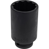 Головка торцевая JTC 1/2" 36 12-ти гранная ударная тонкостенная L=82мм -448336 687445