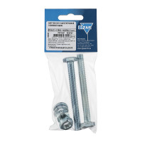 Болт с шестигранной головкой DIN933 оцинкованный М10x70 мм, в комплекте с гайкой и шайбой, 2 шт в пакете Zitar 112727