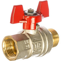 Шаровой кран RuB серия Milano S90 1/2", бабочка, В/Н, S90D26