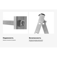 Двухсекционная лестница 9 ступеней Gigant L-02 2х9