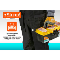Ящик 13" пластиковый для ручного инструмента Sturm TBPROF13