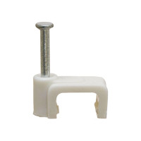 Скоба для кабеля, плоская Б 6мм, 50шт - пакет Tech-Krep 103656