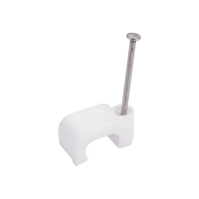 Скоба для кабеля, плоская Б 9мм, 50шт - пакет Tech-Krep 103659