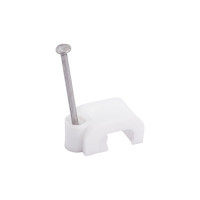 Скоба для кабеля, плоская Б 9мм, 50шт - пакет Tech-Krep 103659