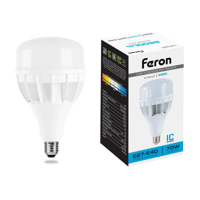 Светодиодная лампа 70W 230V E40 6400K Feron LB-65 25783