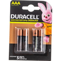 Аккумулятор Duracell размера AAA 900мАч, 4 шт. Б0014861
