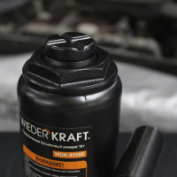 Домкрат автомобильный бутылочный WIEDERKRAFT 10т, 200-390 мм WDK-81100