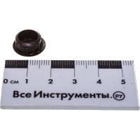 Декоративная заглушка 12 мм, темно-коричневая, 30 шт, пакет Zitar 108883