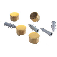 Зеркалодержатель Tech-Krep/Zitar d17мм без сверления, золото комплект - пакет 112585