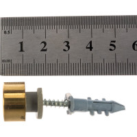 Зеркалодержатель Tech-Krep/Zitar d17мм без сверления, золото комплект - пакет 112585