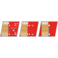 Зеркалодержатель Tech-Krep/Zitar d17мм без сверления, золото комплект - пакет 112585