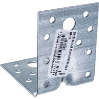 Уголок крепежный оцинкованный усиленный 70x70x55x2,0 мм, накл. Zitar 124411