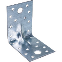 Уголок крепежный оцинкованный усиленный 70x70x55x2,0 мм, накл. Zitar 124411