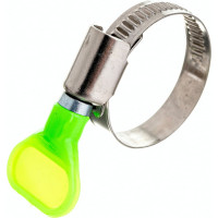 Хомут обжимной из нержавеющей стали с бабочкой, 20-32 мм, 1 шт на ярлыке Zitar 112846