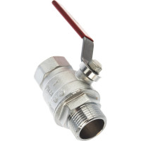 Шаровой кран GEKON с вн./нар. резьбой 1", ручка-рычаг GK 554L 1