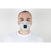 Респиратор Jeta Safety угольный FFP2 с клапаном в инд. упаковке с углем А, трехпанельный, JM-9326