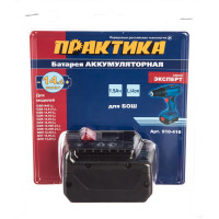 Аккумулятор для BOSCH 14.4 В, 1.5 Ач, Li-ION, блистер ПРАКТИКА 910-416