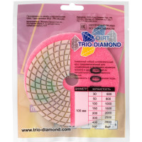 Алмазный гибкий шлифовальный круг TRIO-DIAMOND "Черепашка" 100 мм № 100 340100