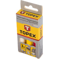 Мел набор (белый, желтый, красный) 13 x 85; 3 шт. TOPEX 14A968