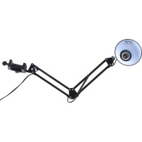 Настольный светильник Ultraflash UF-312P С02 черный 230V 60W 12895